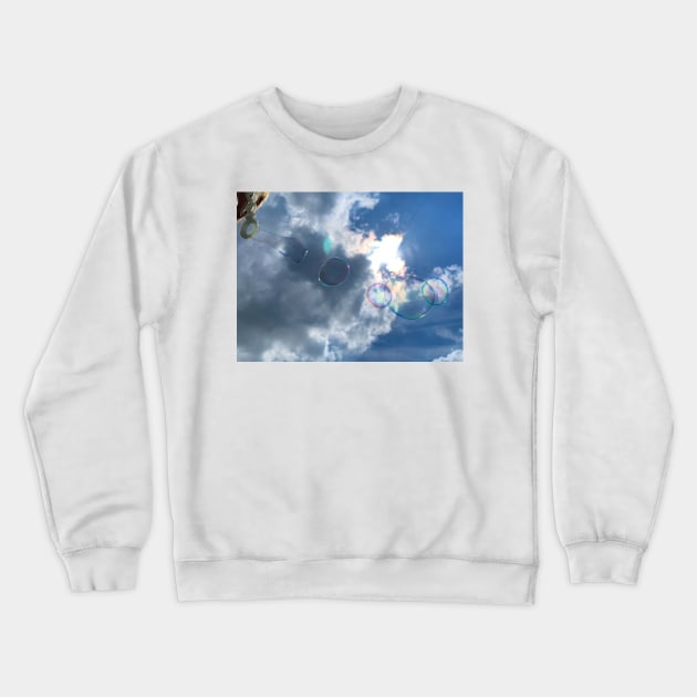 Be Happy - Blow Bubbles Crewneck Sweatshirt by captureasecond